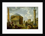 Fantasy View with the Pantheon and other Monuments of Ancient Rome, 1737 by Giovanni Paolo Pannini or Panini