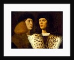 Portrait of Two Young Men, c.1515 by Vittore Belliniano