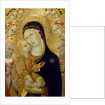 Virgin and Child with Saints Jerome and Bernardino of Siena and Six Angels, 1460s by Sano di also Ansano di Pietro di Mencio Pietro