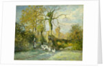The Goose Girl at Montfoucault, 1875 by Camille Pissarro