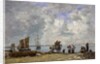 Fishermen's Wives at the Seaside, 1872 by Eugene Louis Boudin