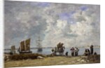 Fishermen's Wives at the Seaside, 1872 by Eugene Louis Boudin