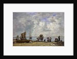 Fishermen's Wives at the Seaside, 1872 by Eugene Louis Boudin