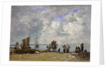 Fishermen's Wives at the Seaside, 1872 by Eugene Louis Boudin