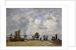 Fishermen's Wives at the Seaside, 1872 by Eugene Louis Boudin