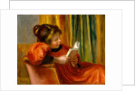 Girl Reading, c.1890 by Pierre Auguste Renoir