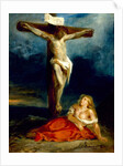 Saint Mary Magdalene at the Foot of the Cross, 1829 by Ferdinand Victor Eugene Delacroix