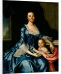 Portrait of Mrs. Matthew Tilghman and Her Daughter, Anna Maria, c.1757 by John Hesselius