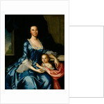 Portrait of Mrs. Matthew Tilghman and Her Daughter, Anna Maria, c.1757 by John Hesselius