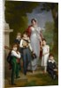 Portrait of Louise-Antoinette-Scholastique Guéhéneuc, Madame la Maréchale Lannes, Duchesse de Montebello, with her Children, 1814 by Francois Pascal Simon Baron Gerard