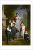 Portrait of Louise-Antoinette-Scholastique Guéhéneuc, Madame la Maréchale Lannes, Duchesse de Montebello, with her Children, 1814 by Francois Pascal Simon Baron Gerard