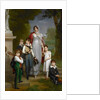 Portrait of Louise-Antoinette-Scholastique Guéhéneuc, Madame la Maréchale Lannes, Duchesse de Montebello, with her Children, 1814 by Francois Pascal Simon Baron Gerard