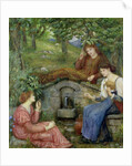 By a Clear Well with a Little Field, 1883 by Marie Spartali Stillman