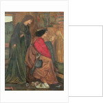 Design for a panel from King Rene's Honeymoon cabinet, 1851 by Edward Coley Burne-Jones