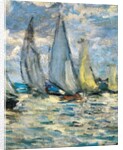 The boats or regatta in Argenteuil around 1874 by Claude Monet