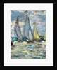 The boats or regatta in Argenteuil around 1874 by Claude Monet