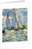 The boats or regatta in Argenteuil around 1874 by Claude Monet