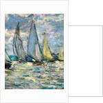 The boats or regatta in Argenteuil around 1874 by Claude Monet