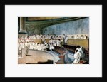 Cicero unmasked Catilina on 8th november 63 BC, 19th century by Cesare Maccari