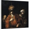 David and Uriah - Haman recognizes his fate - 1665 by Rembrandt Harmensz. van Rijn