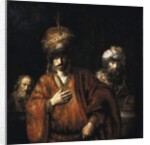 David and Uriah - Haman recognizes his fate - 1665 by Rembrandt Harmensz. van Rijn