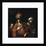 David and Uriah - Haman recognizes his fate - 1665 by Rembrandt Harmensz. van Rijn