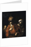 David and Uriah - Haman recognizes his fate - 1665 by Rembrandt Harmensz. van Rijn