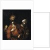 David and Uriah - Haman recognizes his fate - 1665 by Rembrandt Harmensz. van Rijn