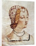 Miniature depicting Laure de Noves by Florentine School