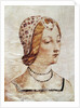 Miniature depicting Laure de Noves by Florentine School