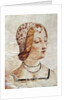 Miniature depicting Laure de Noves by Florentine School