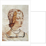 Miniature depicting Laure de Noves by Florentine School