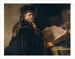 Portrait of a rabbi by Rembrandt Harmensz. van Rijn