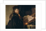 Portrait of a rabbi by Rembrandt Harmensz. van Rijn
