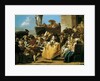 Scene of carnival or Le menuet 1754 by Giandomenico Tiepolo