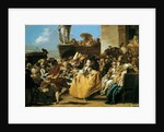 Scene of carnival or Le menuet 1754 by Giandomenico Tiepolo