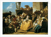 Scene of carnival or Le menuet 1754 by Giandomenico Tiepolo