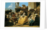 Scene of carnival or Le menuet 1754 by Giandomenico Tiepolo