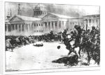 First Blood in the Revolution: Repulsing the Strikers with Sword, Whip and Gunshot opposite the Admiralty Building, St. Petersburg, 1905 by H.W. Kockkock