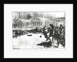 First Blood in the Revolution: Repulsing the Strikers with Sword, Whip and Gunshot opposite the Admiralty Building, St. Petersburg, 1905 by H.W. Kockkock