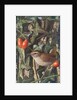 Wren in a setting of rosehip and ivy by Raymond Booth