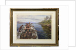 Rowing to the Moor, 1876 by John Isaac Richardson