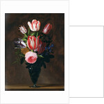 Flowers in a vase by Johannes Antonius van der Baren