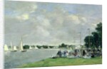 Regatta at Argenteuil, 1866 by Eugene Louis Boudin