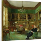 Otto Beit in his study at Belgrave Square, 1913 by William Orpen