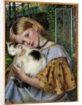 A Girl with a Cat, 1860 by Robert Braithwaite Martineau