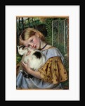 A Girl with a Cat, 1860 by Robert Braithwaite Martineau