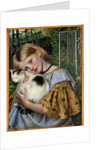 A Girl with a Cat, 1860 by Robert Braithwaite Martineau