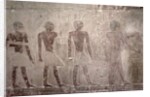 Craftsmen from the South wall of the Mastaba Chapel of Ti, Old Kingdom by Egyptian 5th Dynasty