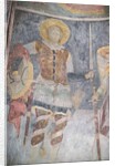Fresco of St. Procopius in the church, 1413-17 by Morava School